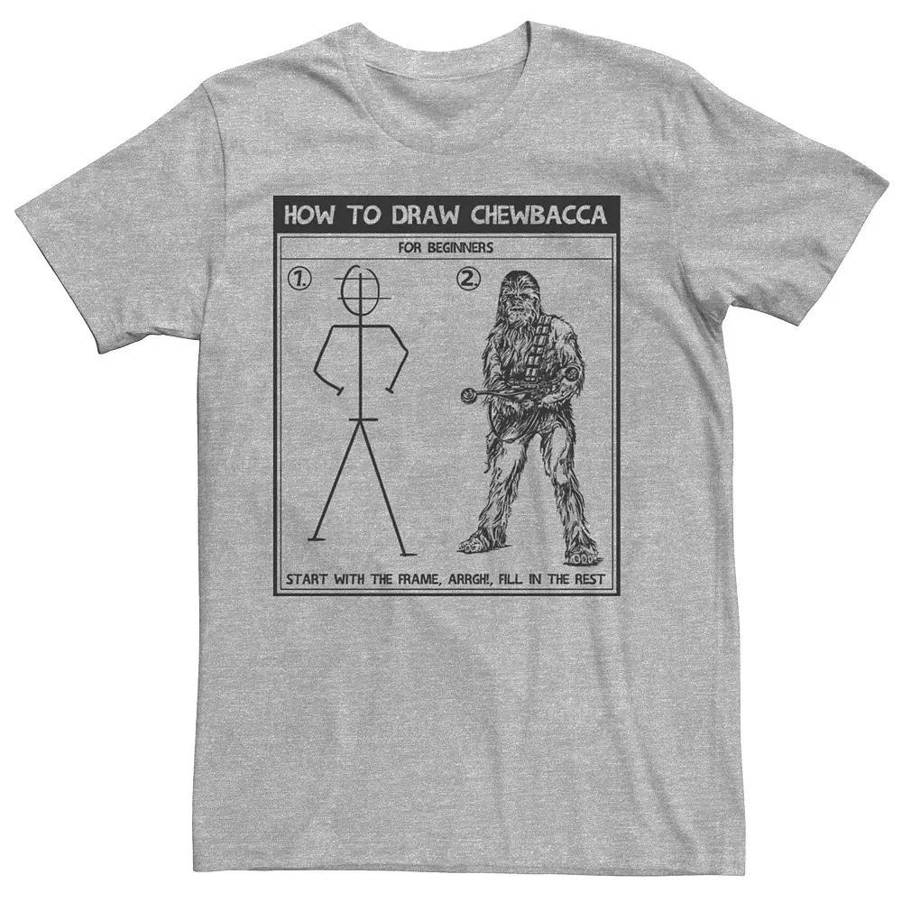 Men's Star Wars How to Draw Chewbacca Tee,  Product Image