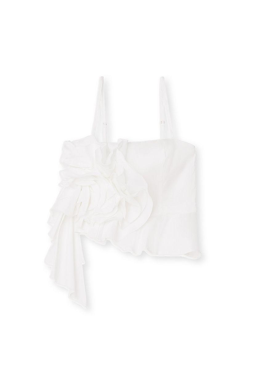 Big Flower Detail Fitted Top Product Image