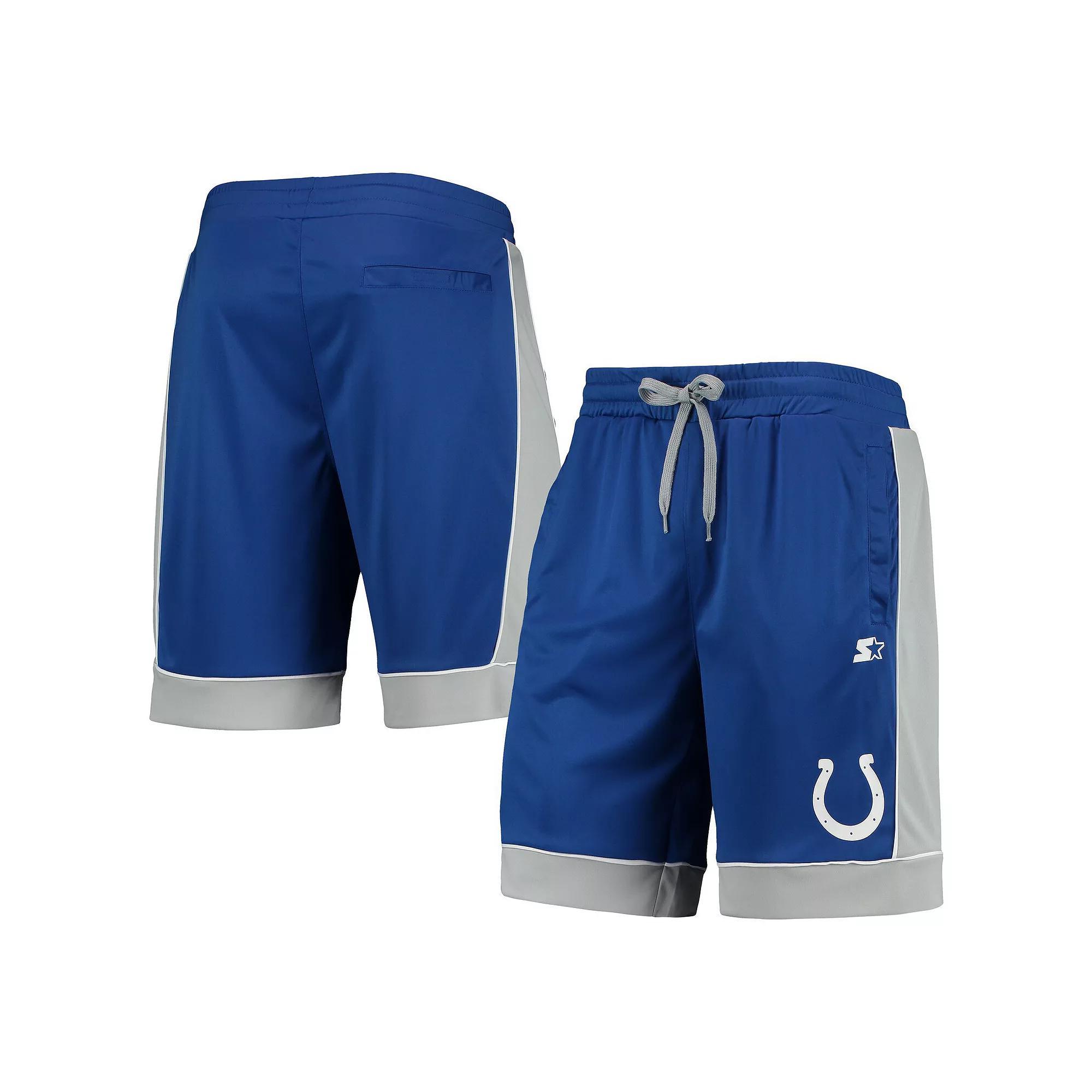 Men's Starter Royal/Gray Indianapolis Colts Fan Favorite Fashion Shorts,  Product Image