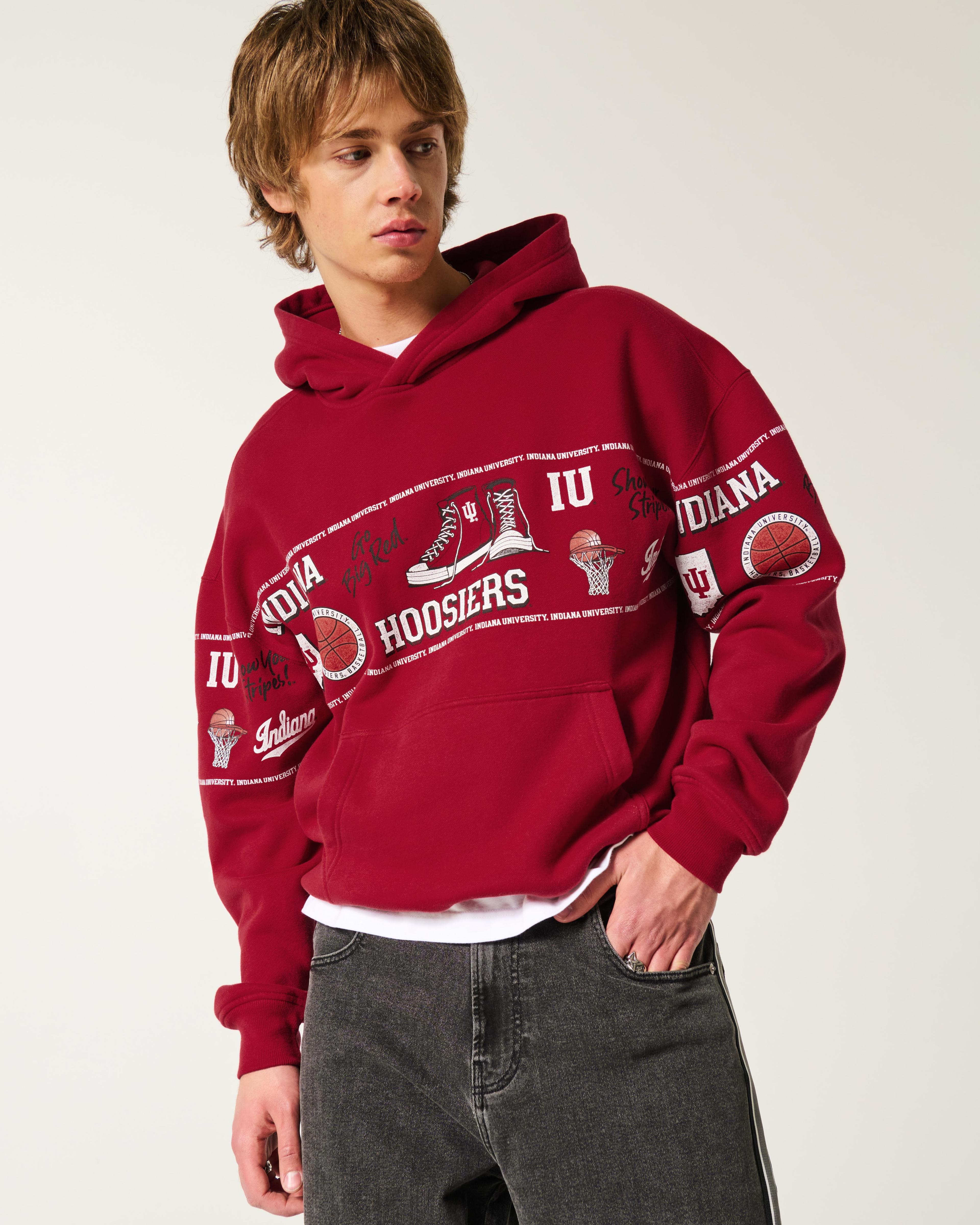 Boxy Ohio State Buckeyes Graphic Hoodie Product Image