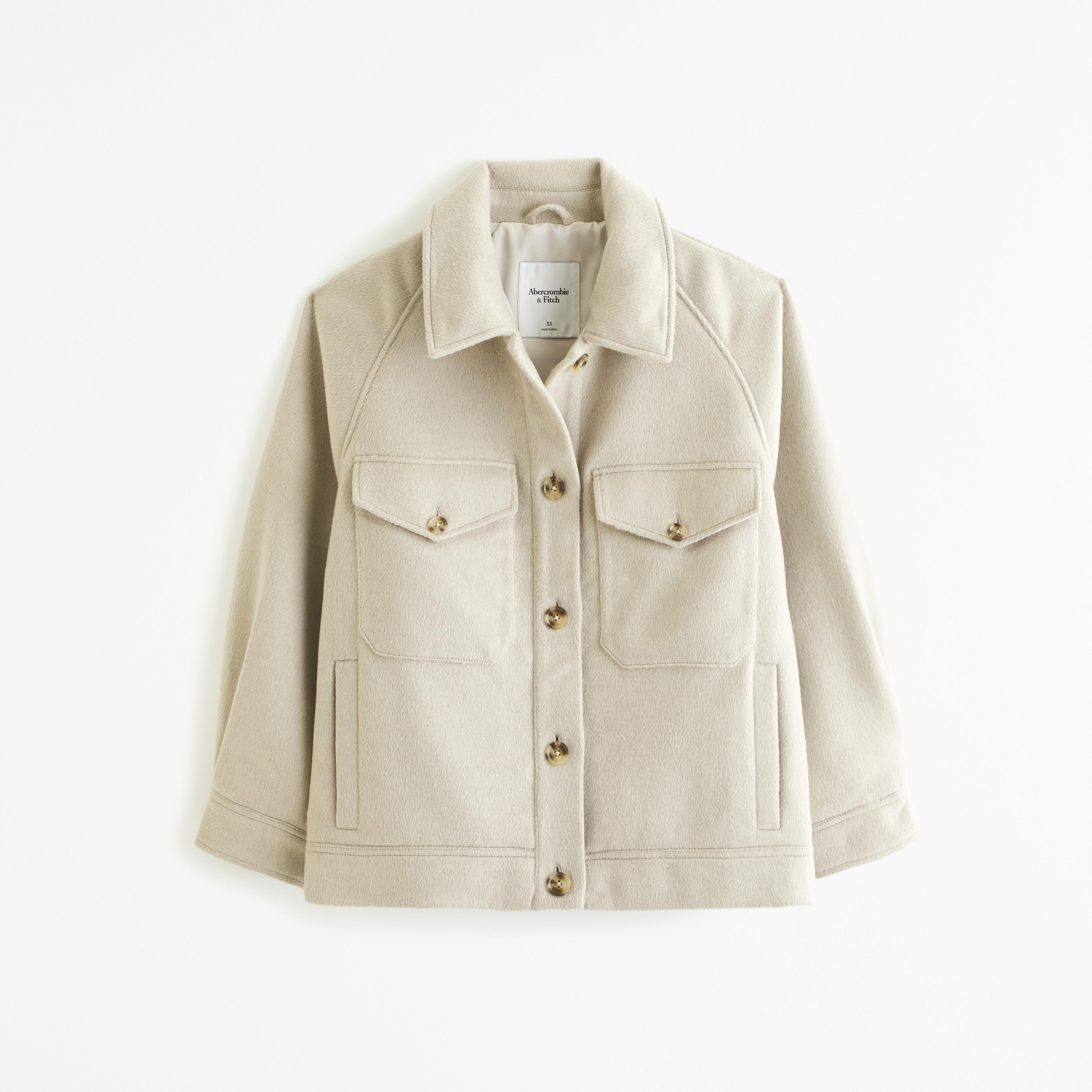 Wool-Blend Shirt Jacket Product Image