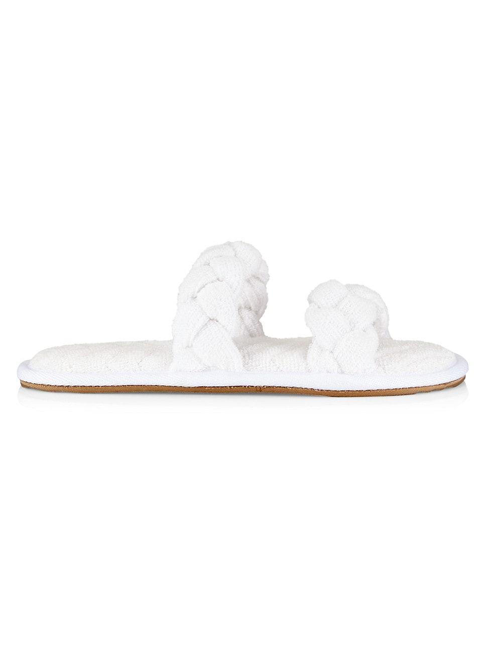 Womens Towel Terry Braided Slippers Product Image