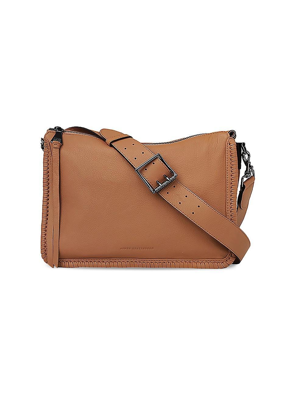 Womens Famous Leather Large Crossbody Bag Product Image