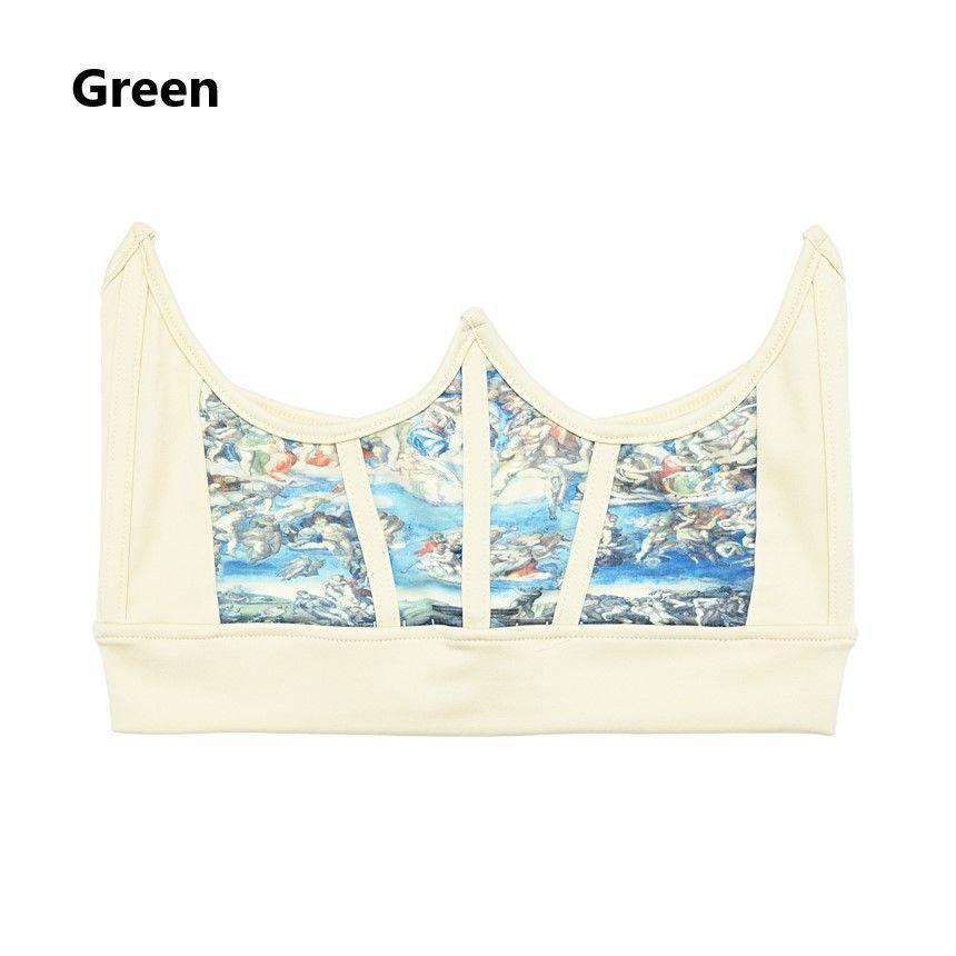 Print Mesh Corset Product Image