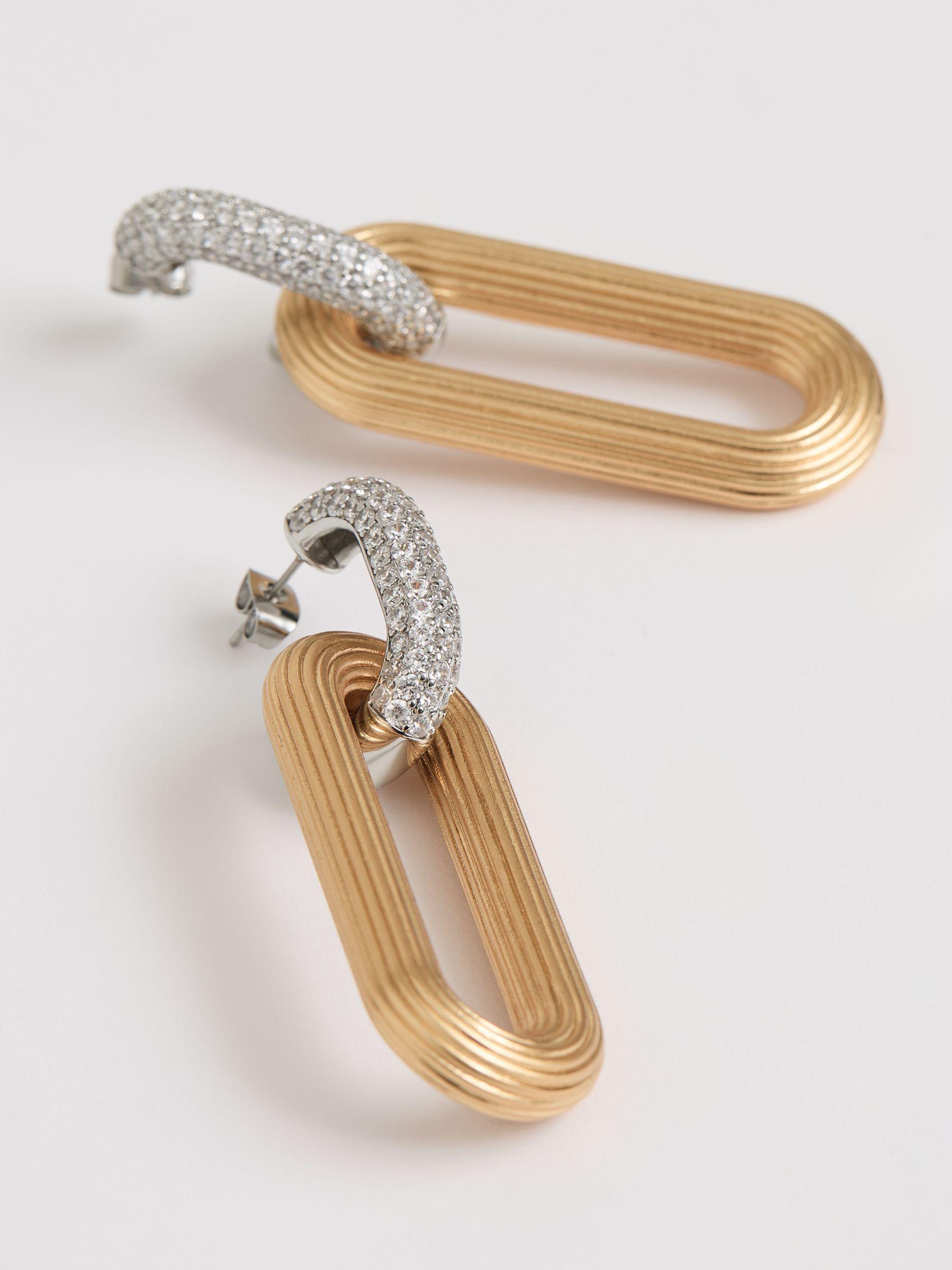 Tassel Drop Earrings in Gold Tone Product Image