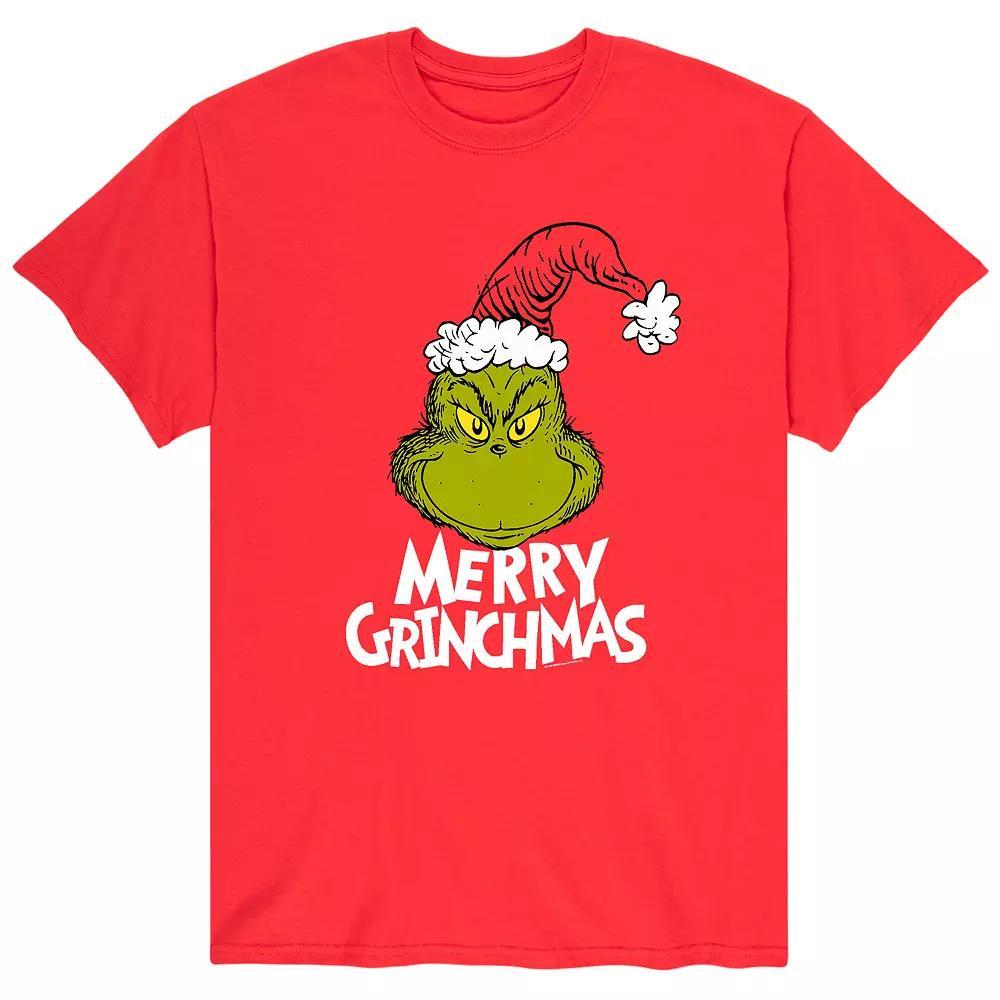 Men's Dr. Seuss The Grinch Grinchmas Tee, Size: XXL, Red Product Image