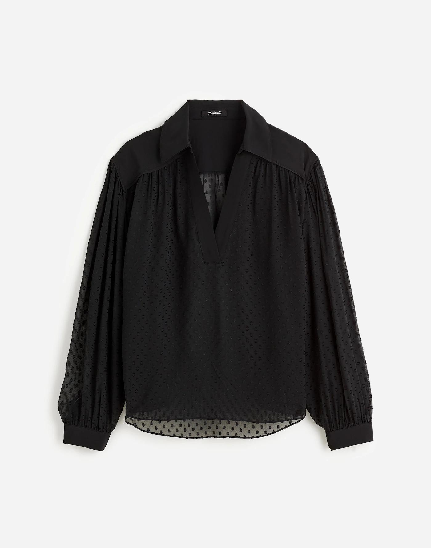 Long-Sleeve Popover Top Product Image