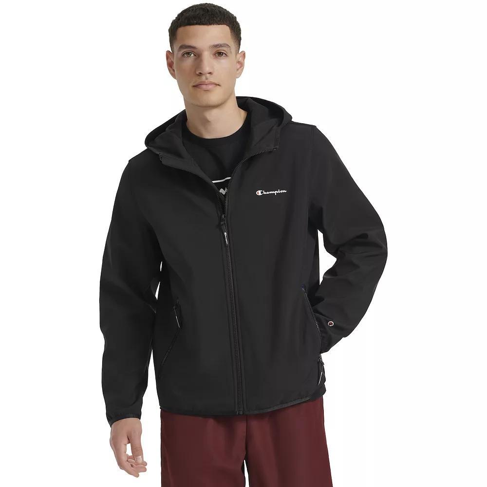 Men's Champion® Performance Hooded Soft Shell Jacket, Size: XL, Black Product Image