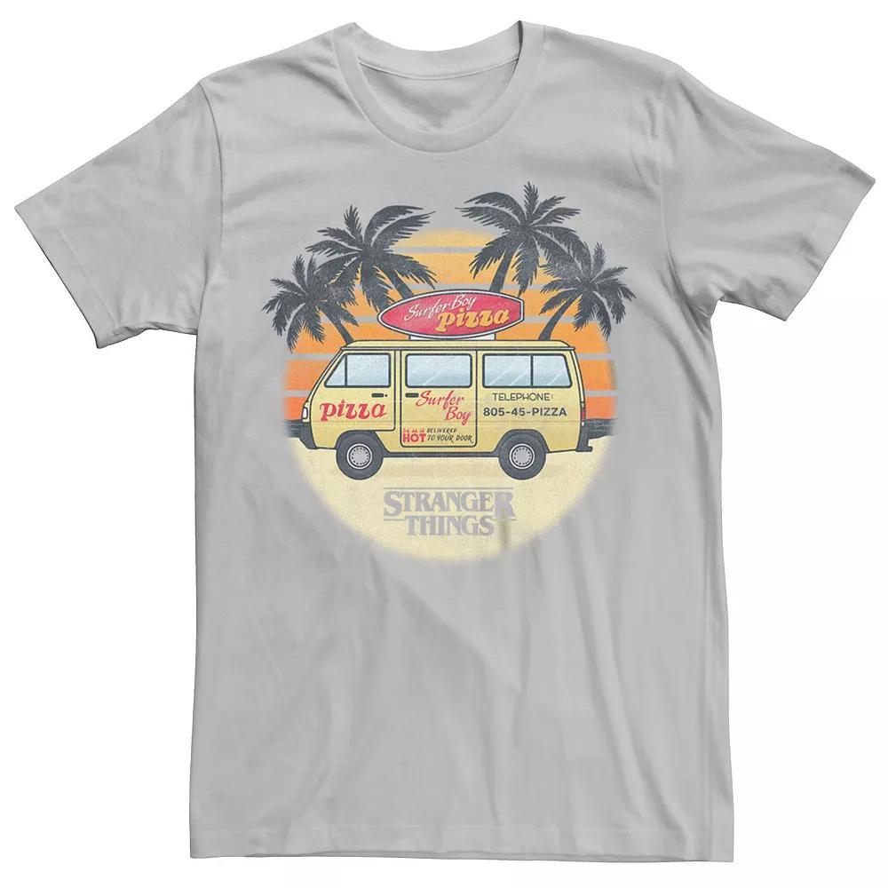 Men's Netflix Stranger Things Surfer Boy Pizza Tee,  Product Image