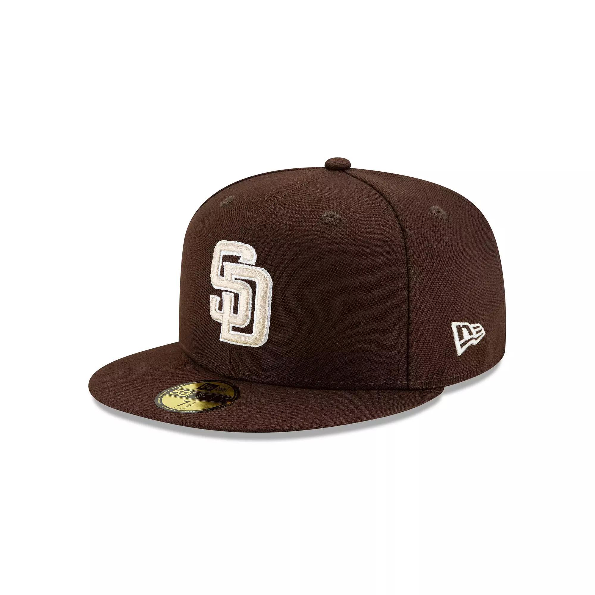 Men's New Era Brown San Diego Padres Authentic Collection On-Field 59FIFTY Fitted Hat,  Product Image