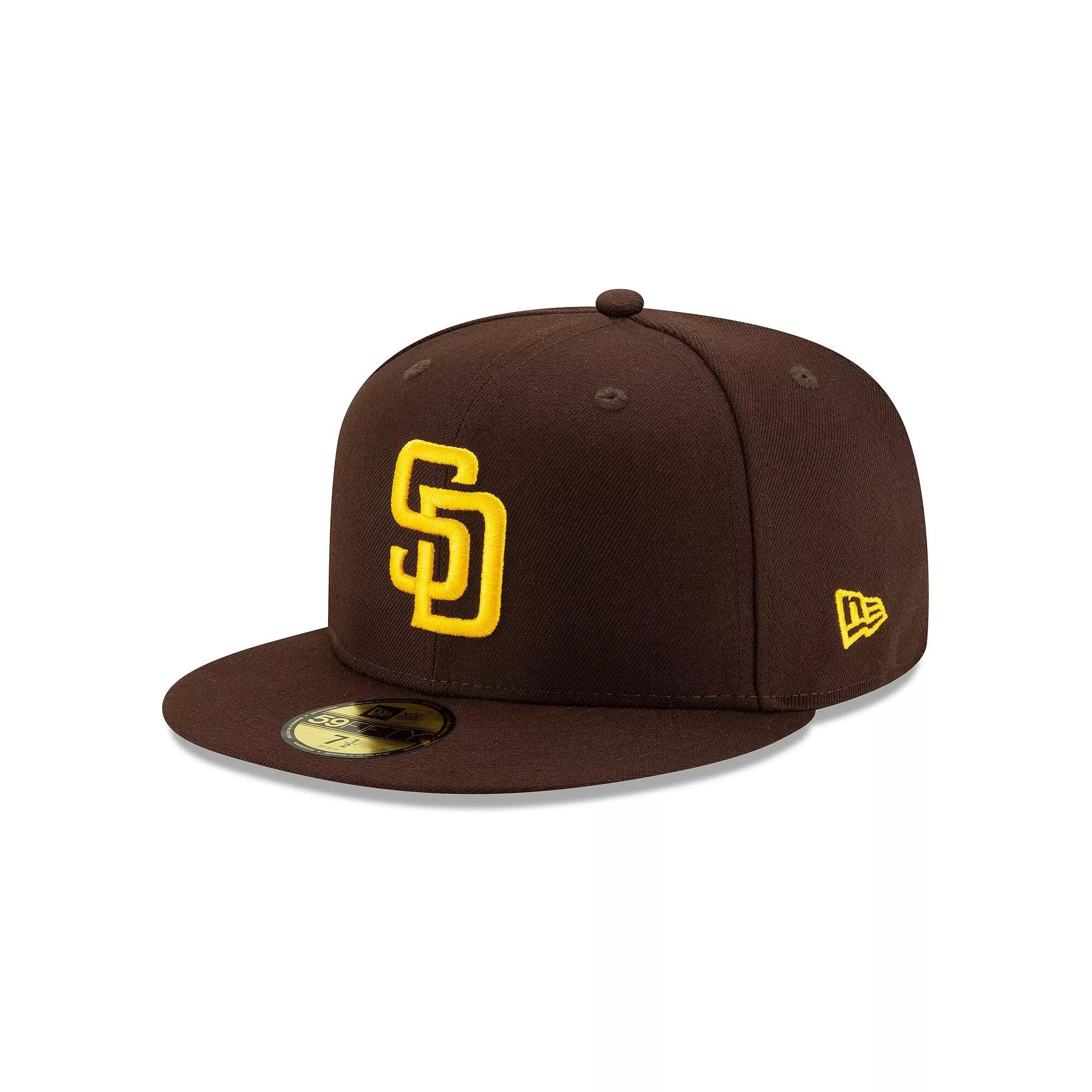 Men's New Era Brown San Diego Padres Authentic Collection On-Field 59FIFTY Fitted Hat,  Product Image