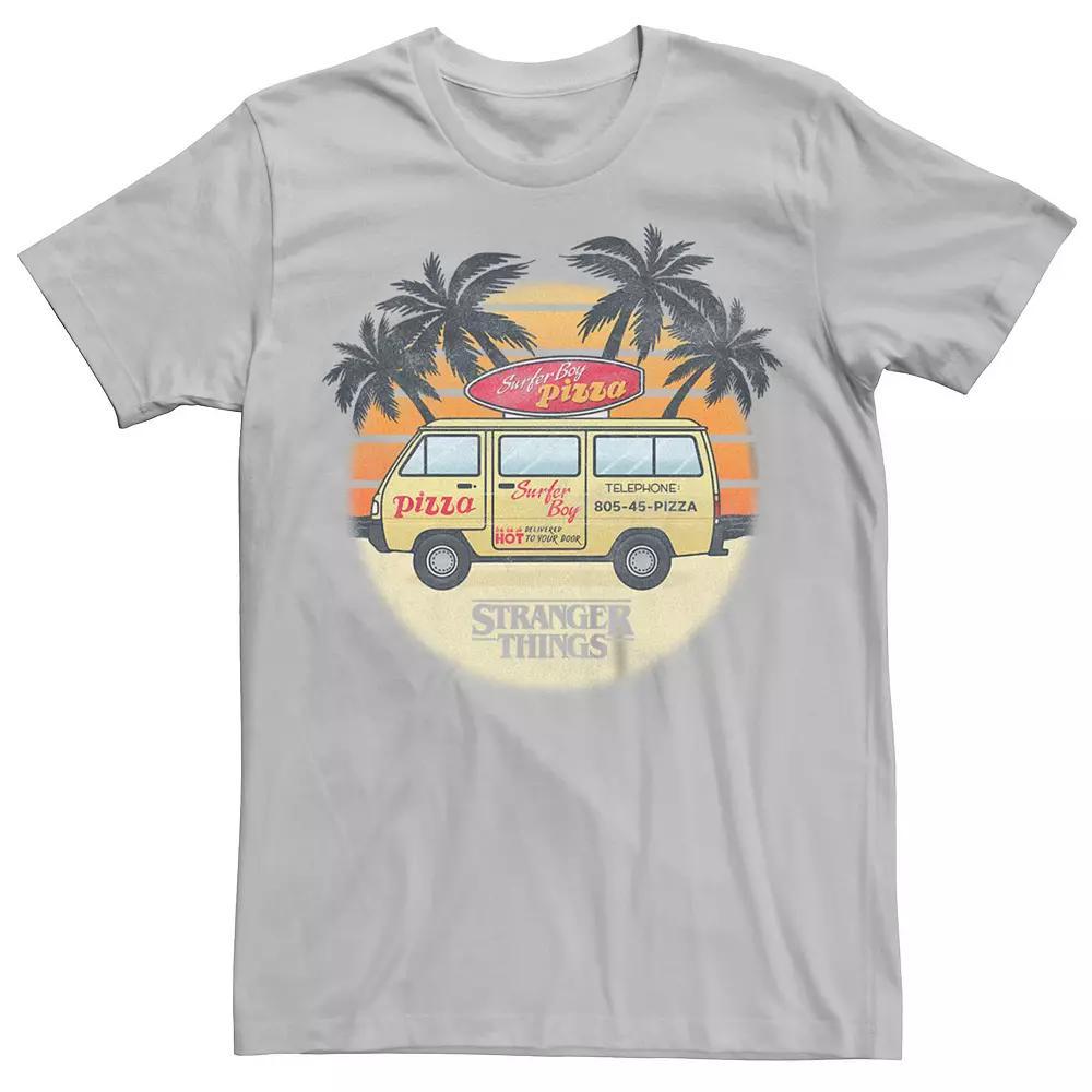 Men's Netflix Stranger Things Surfer Boy Pizza Tee,  Product Image