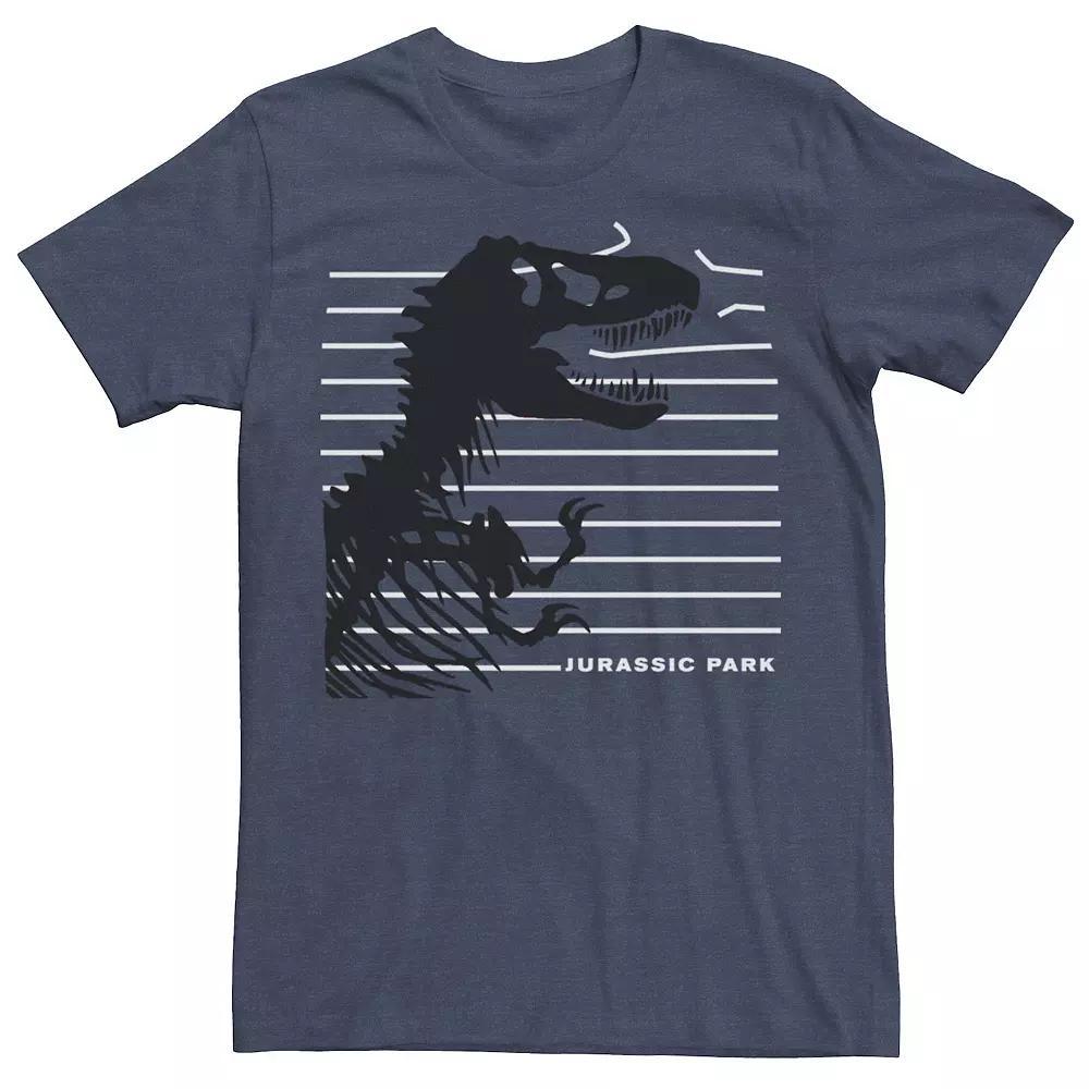 Mens Jurassic Park T-Rex Skeleton Fence Breakthrough Tee Product Image