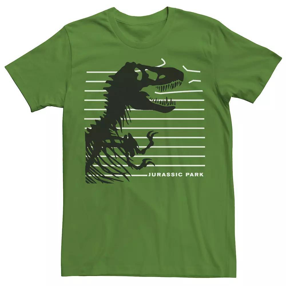 Mens Jurassic Park T-Rex Skeleton Fence Breakthrough Tee Product Image