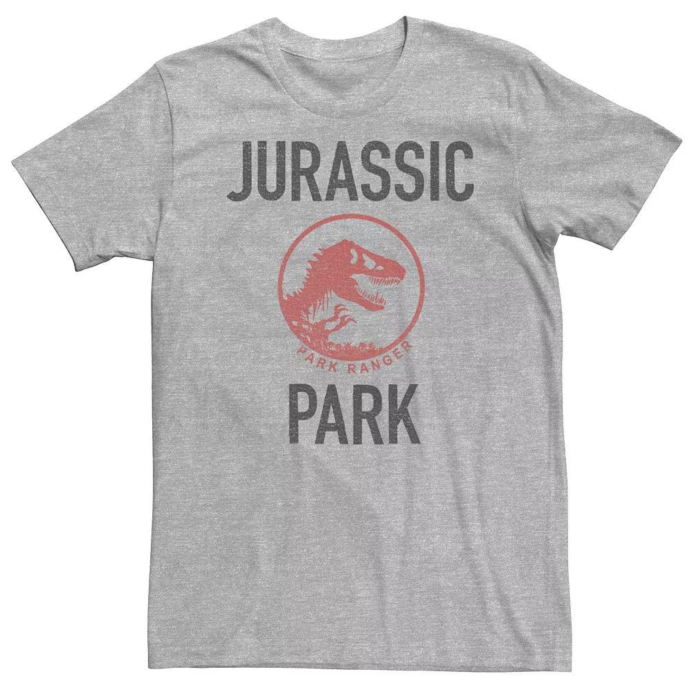 Big & Tall Jurassic Park Fossil Coin Graphic Tee, Mens Athletic Grey Product Image