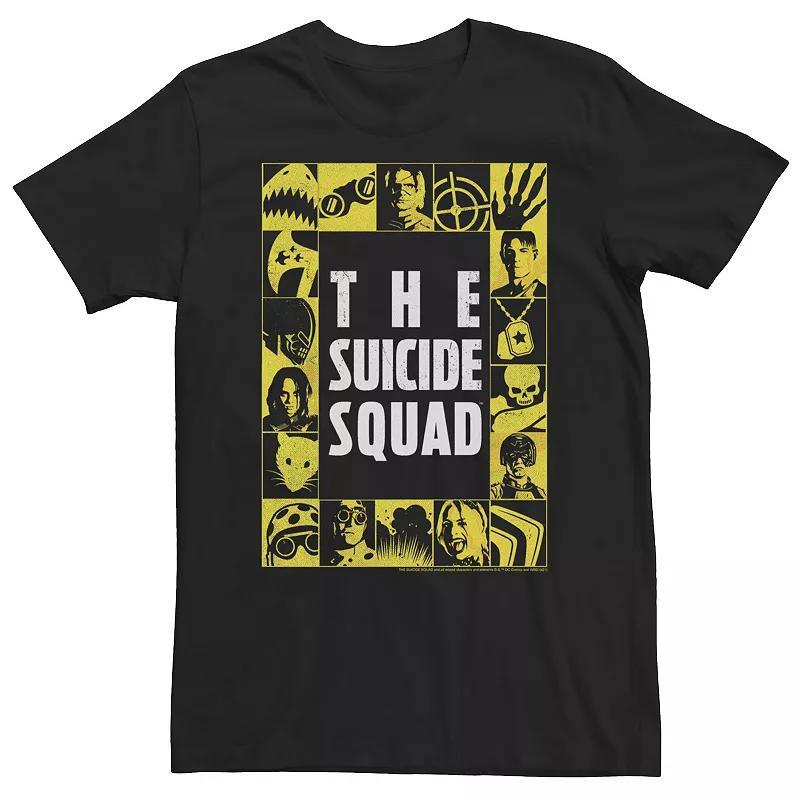 Big & Tall The Suicide Squad Yellow Squares Logo Tee, Men's,  Product Image