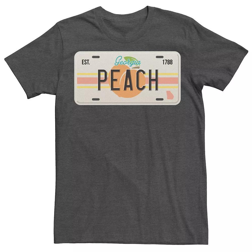 Men's Georgia Plate Destination Logo Tee, Size: 3XL, Grey Heather Product Image