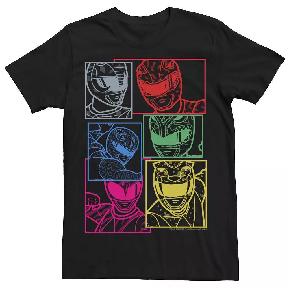 Men's Power Rangers Group Shot Panels Tee,  Product Image