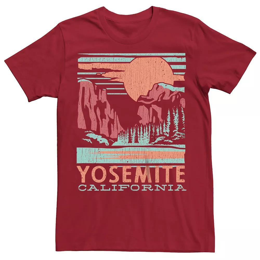 Men's Yosemite California Forest Landscape Box Graphic Tee,  Product Image