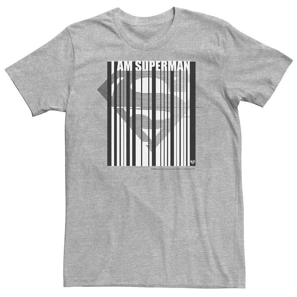 Big & Tall DC Comics Superman Barcode Chest Logo Tee, Men's,  Product Image