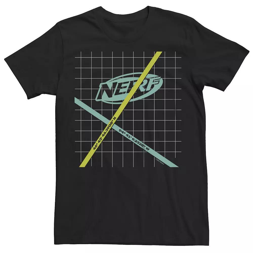 Men's Nerf Cross Coordinates Grid Graphic Tee,  Product Image