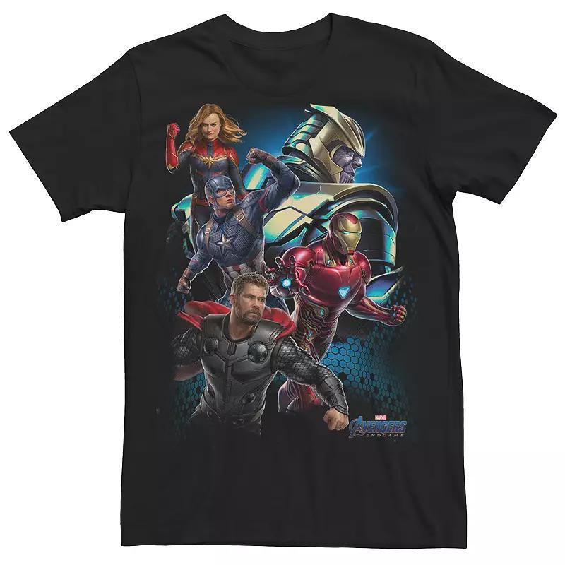 Men's Marvel Retro Iron Man Triangle Portrait Tee Shirt,  Product Image