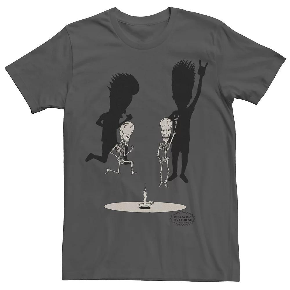 Men's Beavis and Butthead Skeletons Rocking Out Portrait Tee,  Product Image