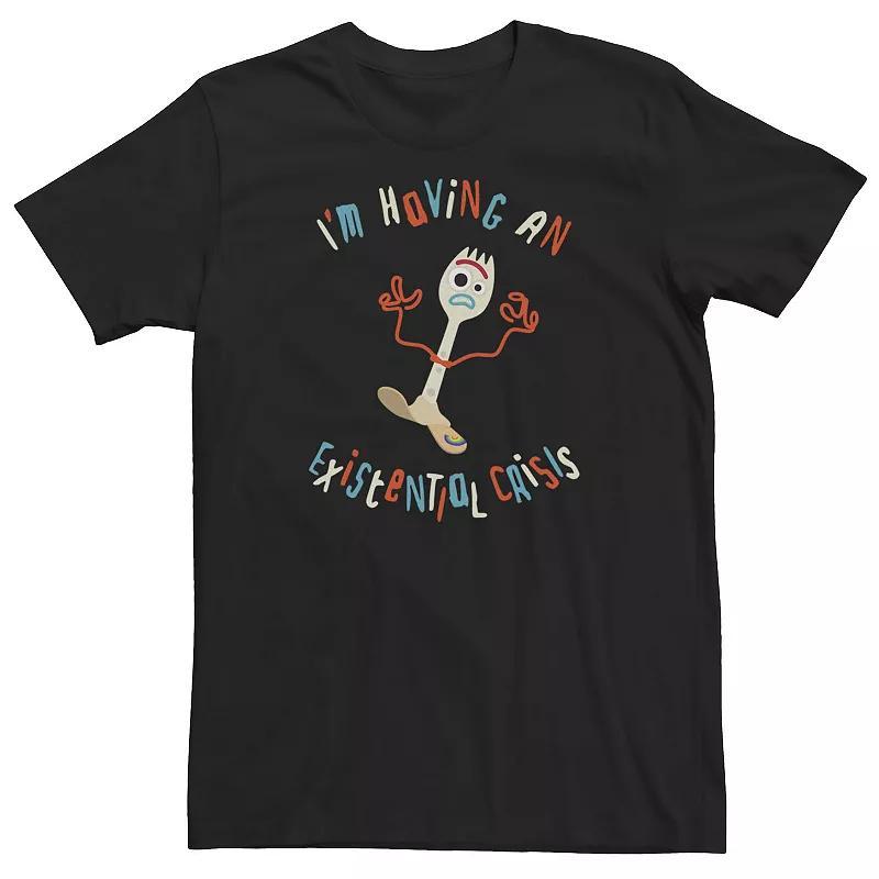 Big & Tall Disney / Pixar Toy Story 4 Forky Existential Crisis Tee, Men's, Size: 5XL, Black Product Image