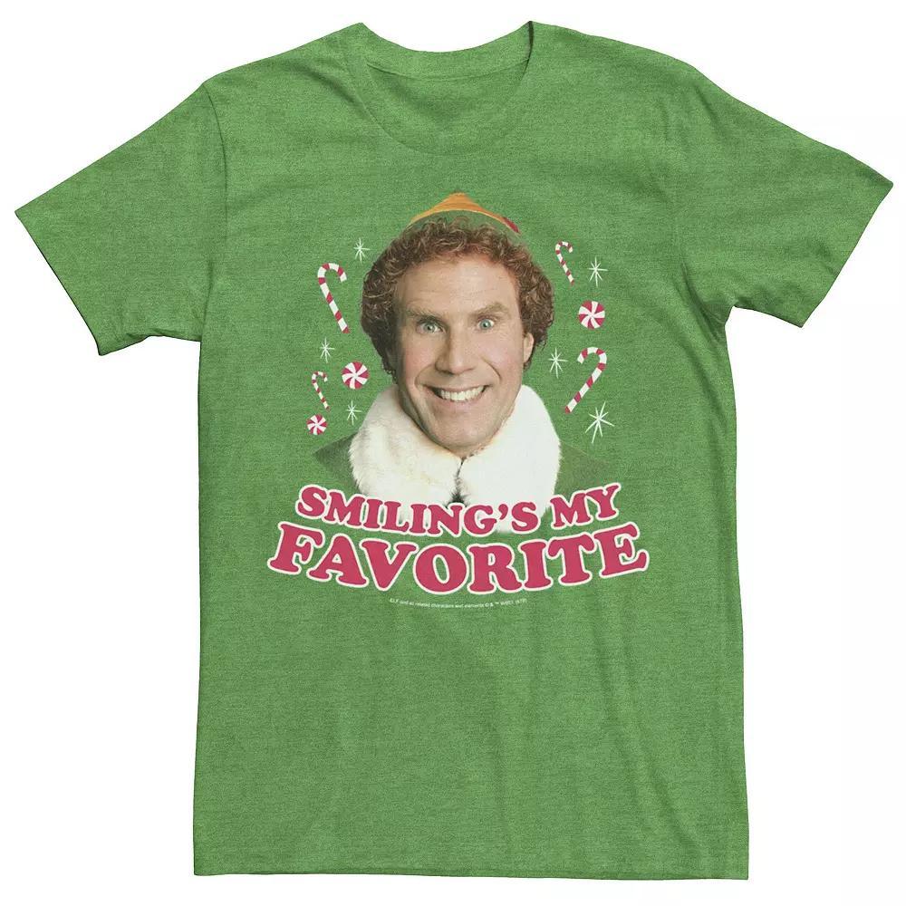 Men's Elf Buddy I Just Like To Smile Text Portrait Tee,  Product Image