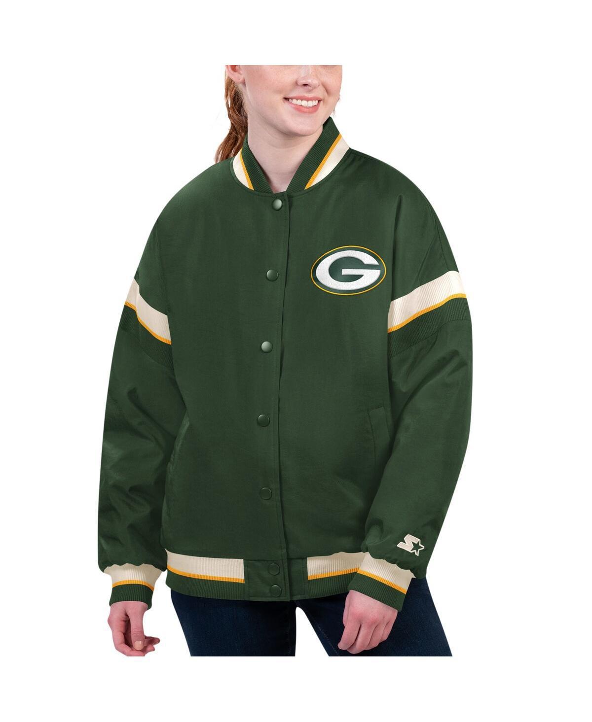 Womens Starter Bay Packers Tournament Full-Snap Varsity Jacket Product Image