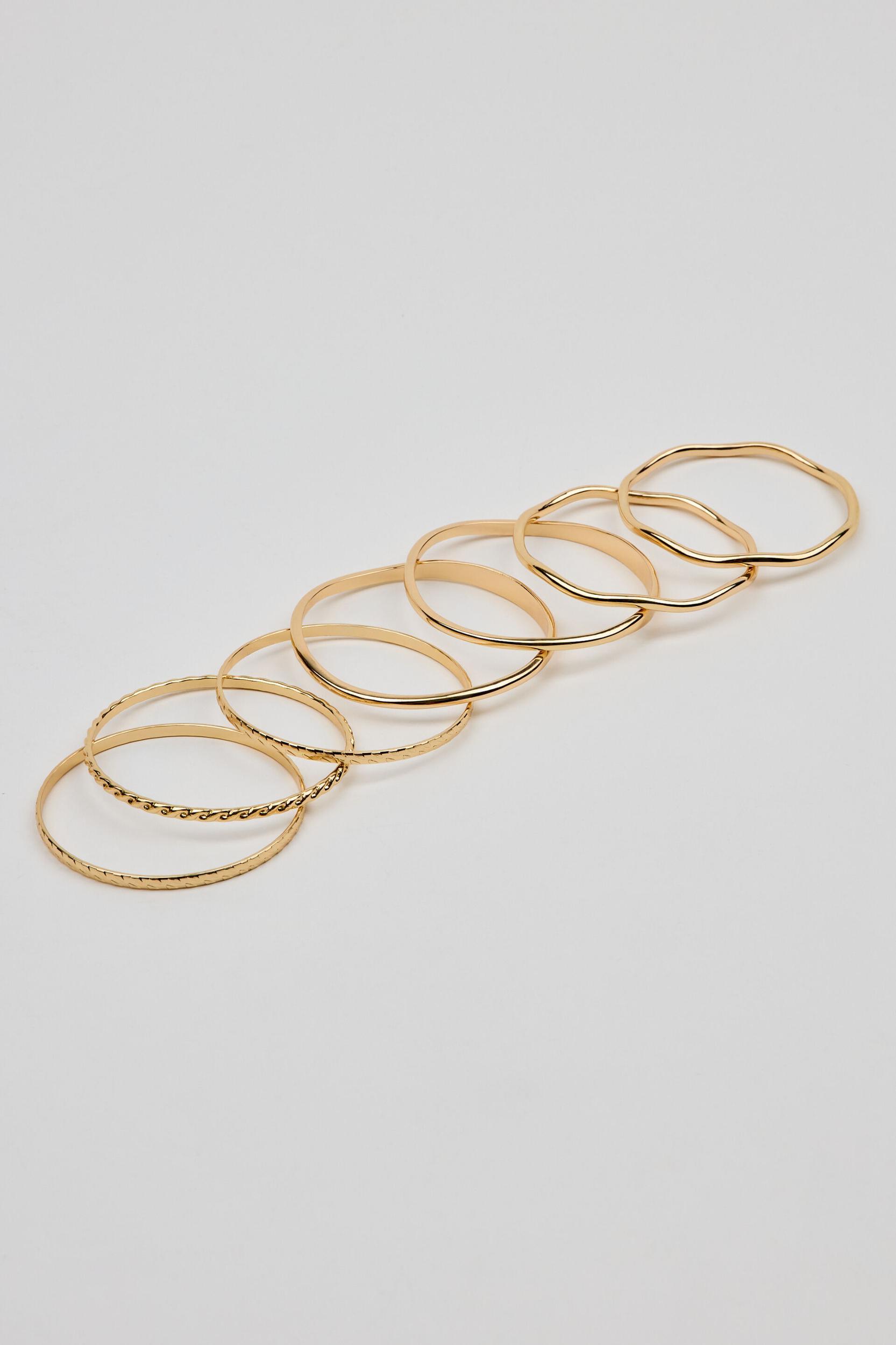 Set of 4 Wavy Bangles Product Image