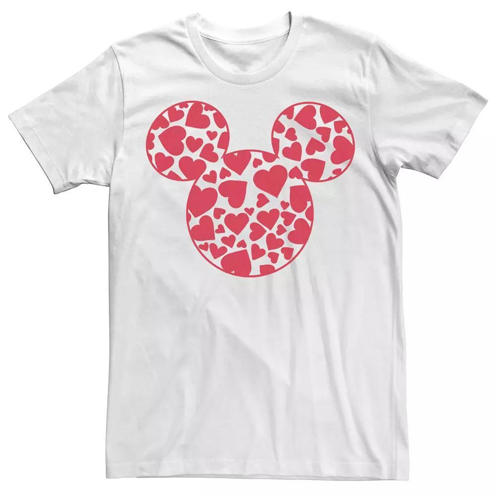 Disney's Mickey & Friends Mickey Men's Valentine's Day Heart Fill Tee,  Product Image