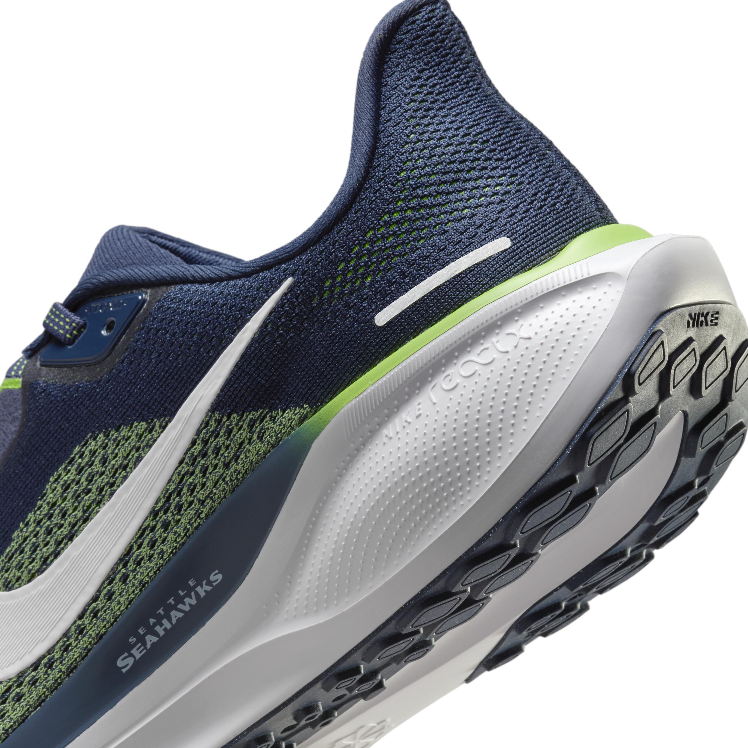 Nike Men's Pegasus 1 NFL Seattle Seahawks Road Running Shoes Product Image