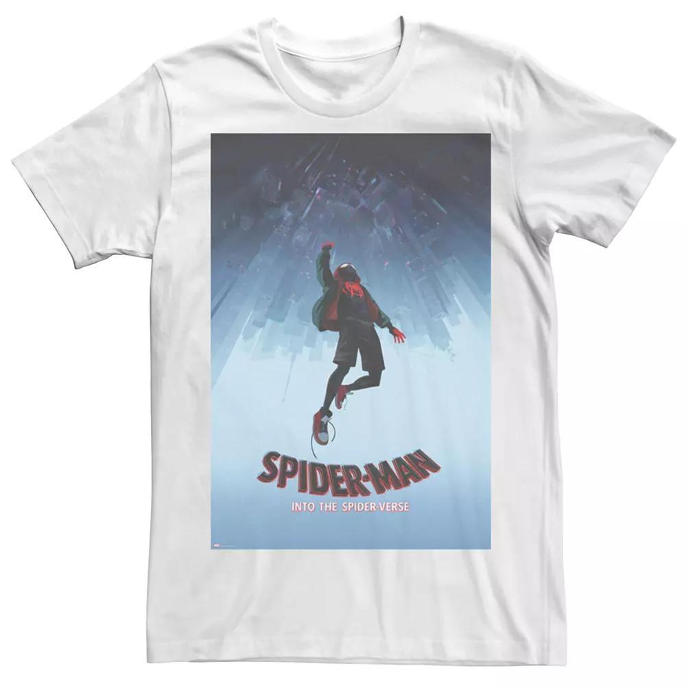 Men's Marvel Spider-Verse Ultimate Spider-Man Morales Graphic Tee, Size: Large, White Product Image