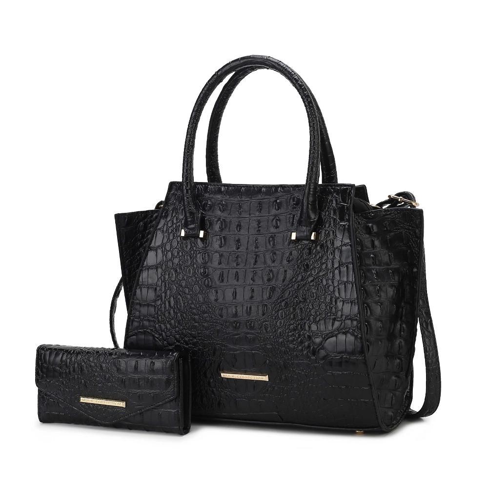 MKF Collection Viridiana Women’s Luxe Croc-Embossed Versatile Tote Bag by Mia K Product Image