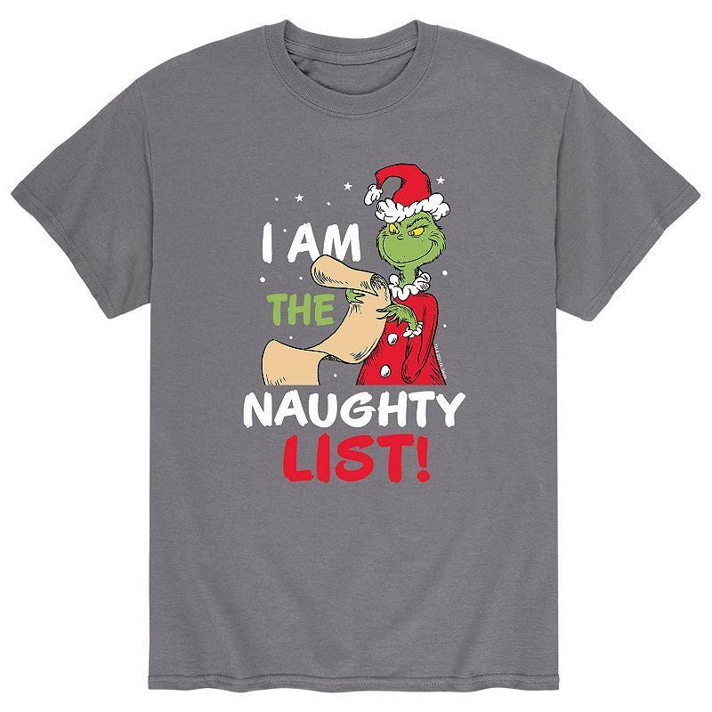 Big & Tall I Am The The Naughty List Tee, Men's, Size: 5XB, Black Product Image