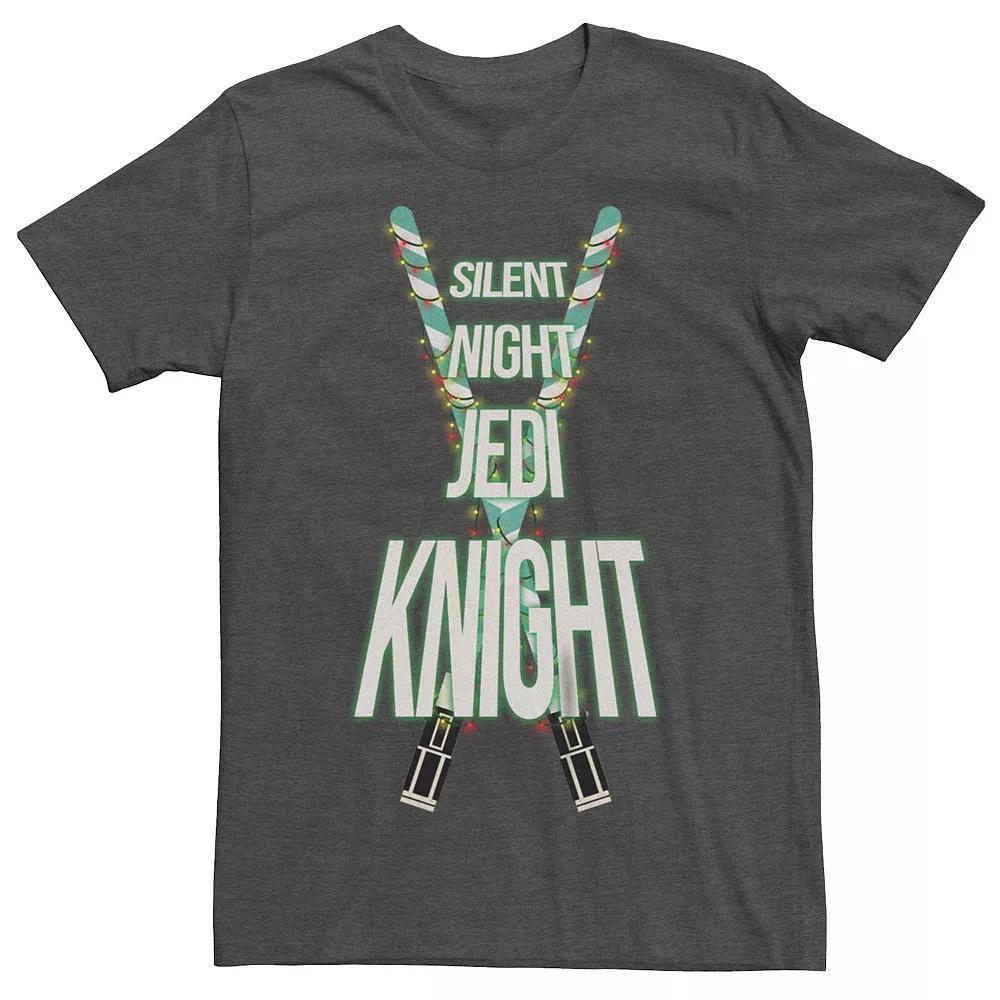 Men's Star Wars Christmas Silent Night Jedi Knight Graphic Tee,  Product Image
