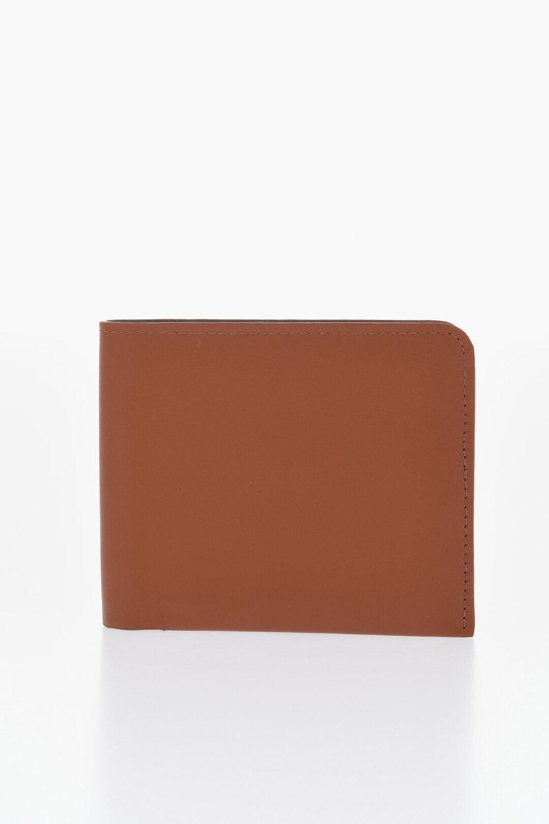 DRIES VAN NOTEN Leather Wallet With Two-tone Inner In Brown Product Image