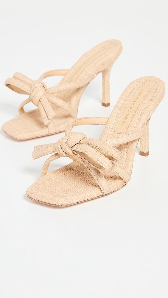 Loeffler Randall Margi Raffia Bow Heeled Sandals | Shopbop Product Image