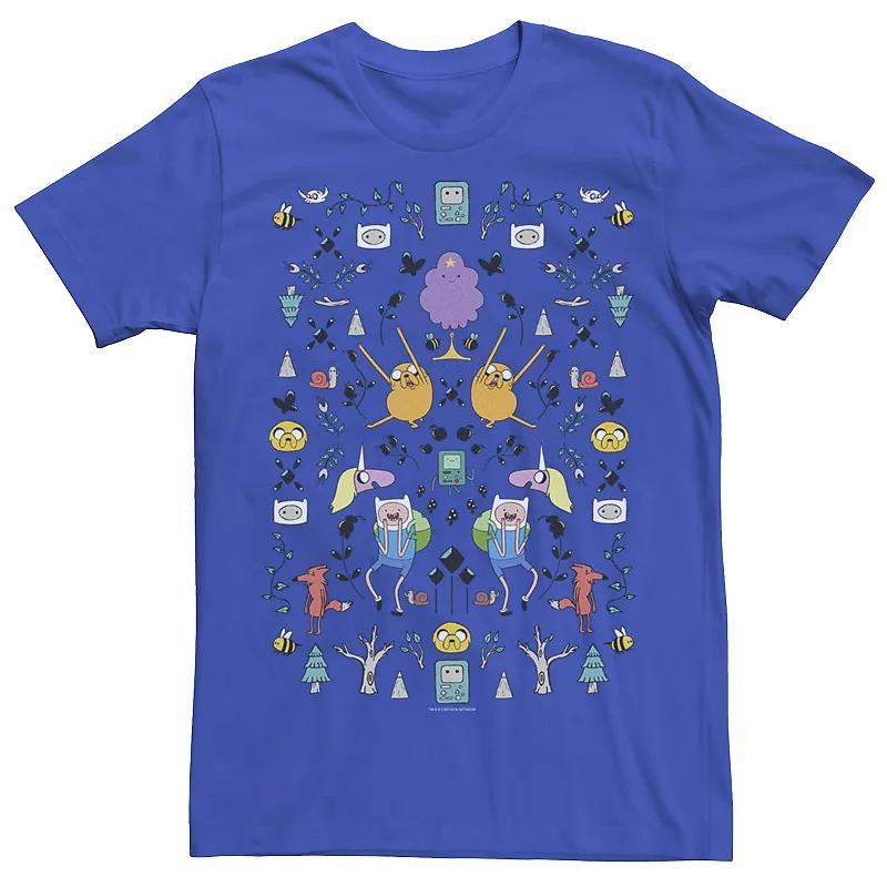 Mens Adventure Time Character Icon Collage Tee Product Image