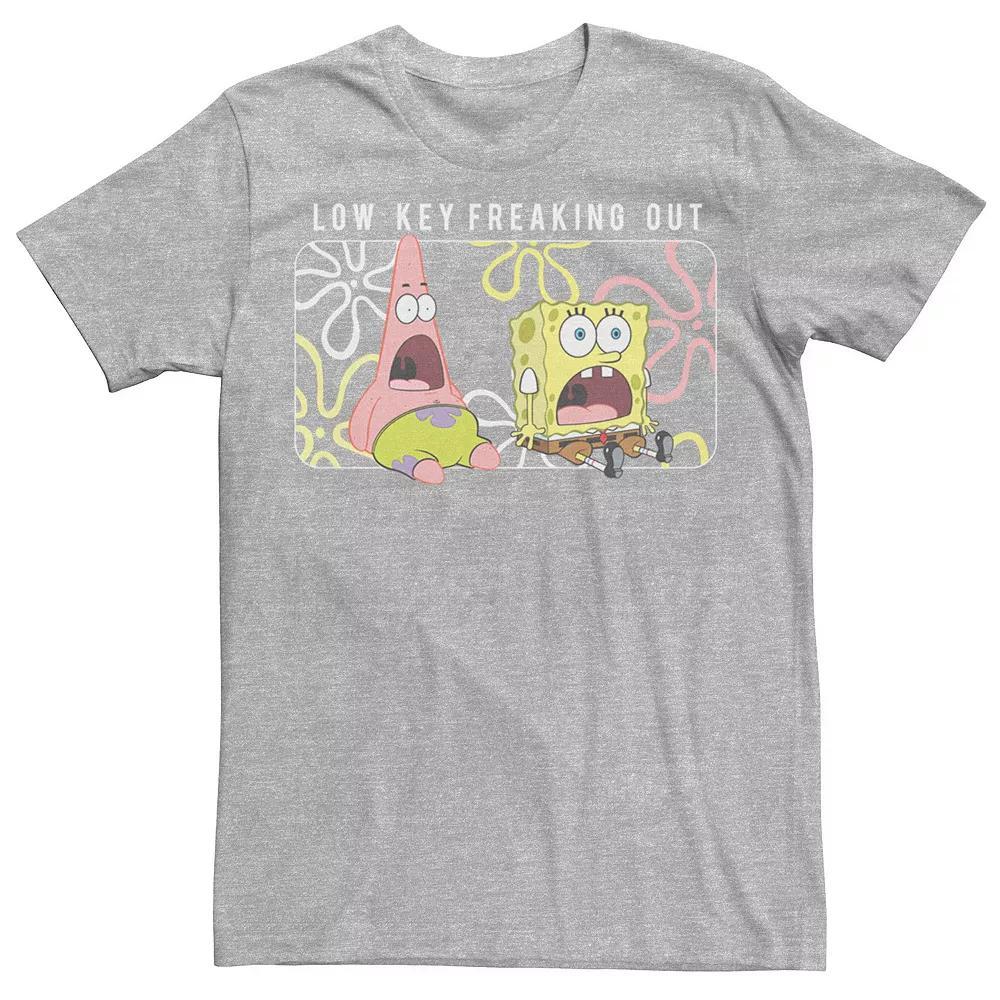 Men's Spongebob Patrick Low Key Freaking Out Tee,  Product Image