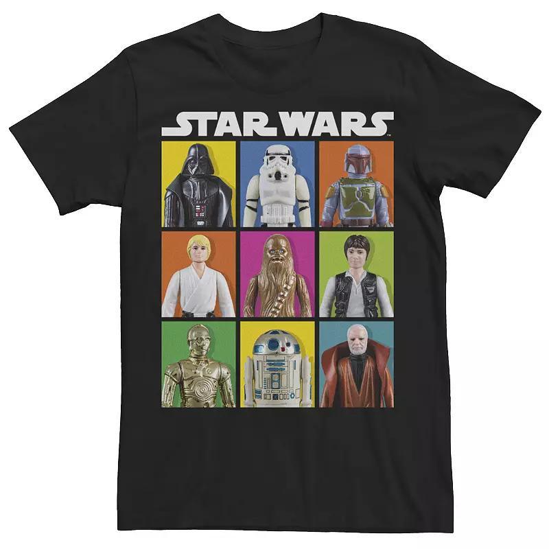 Men's Star Wars Group Shot Toy Box Panels Tee, Size: Large, Black Product Image