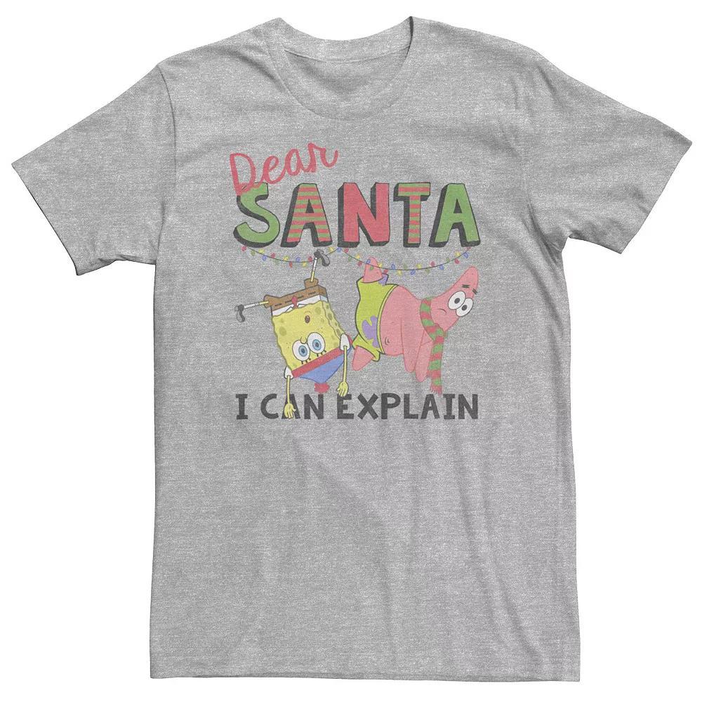 Big & Tall Nickelodeon SpongeBob SquarePants "Dear Santa I Can Explain" Tee, Boy's,  Product Image