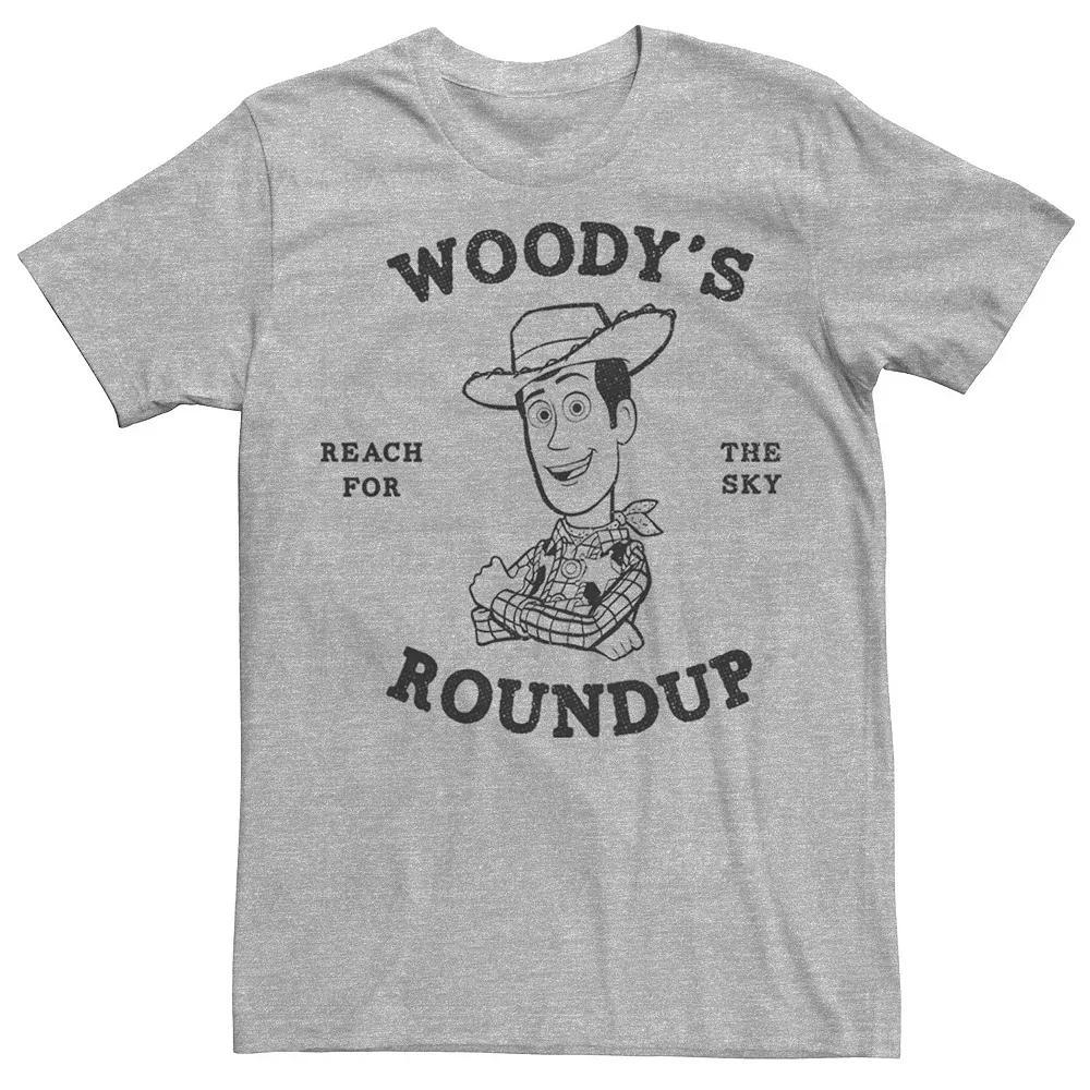 Disney / Pixar's Toy Story Men's Woody's Roundup Outline Sketch Tee, Size: XXL, Athletic Grey Product Image