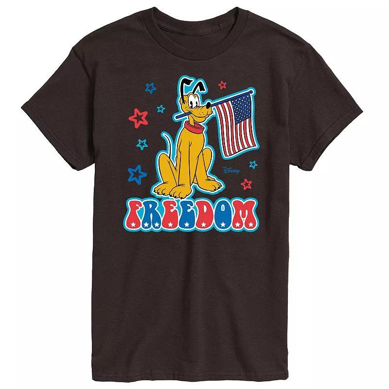 Disneys Pluto Mens Freedom Graphic Tee Product Image