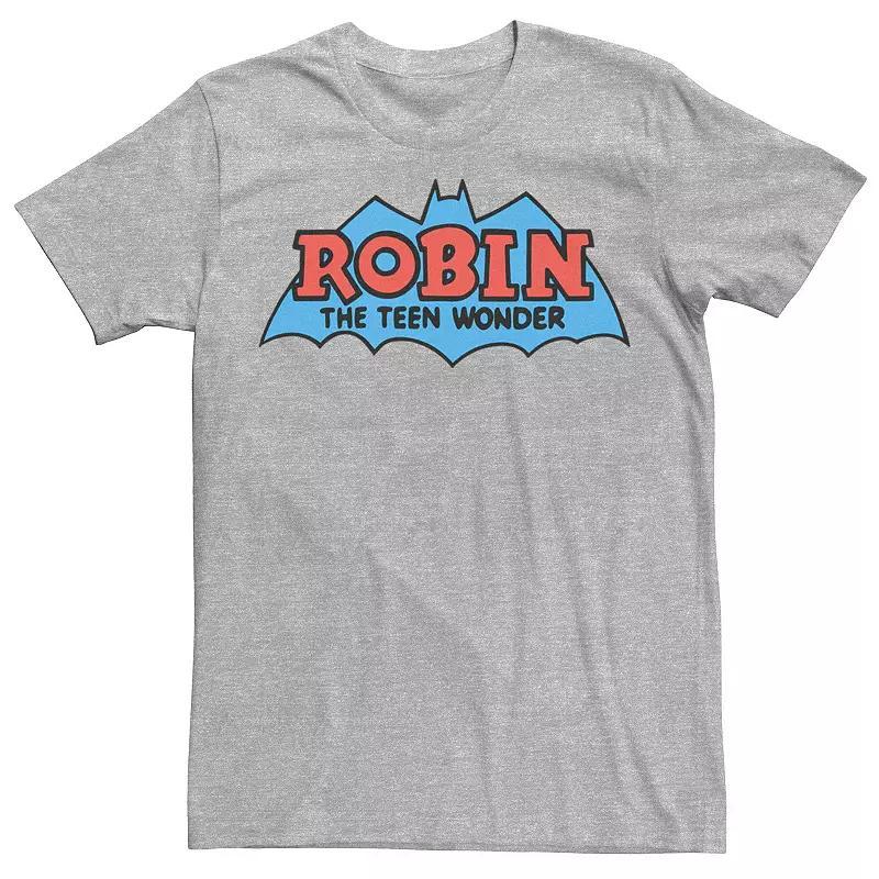 Men's DC Comics Robin The Teen Wonder Classic Logo Tee, Size: XL, Royal Grey Product Image