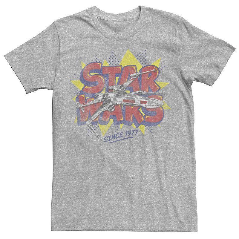 Men's Star Wars Indistinct Ship Graphic Tee, Size: Large, Athletic Grey Product Image