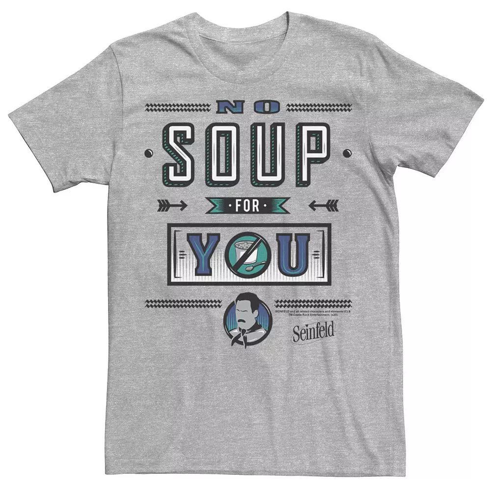 Men's Seinfeld Soup For You Tee, Size: Large, Athletic Grey Product Image