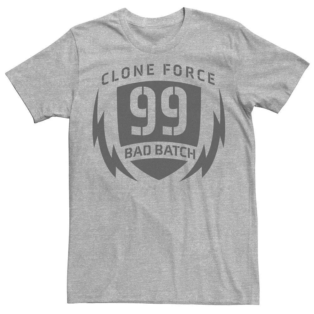 Men's Star Wars The Bad Batch Clone Force 99 Badge Tee, Size: Medium, Athletic Grey Product Image