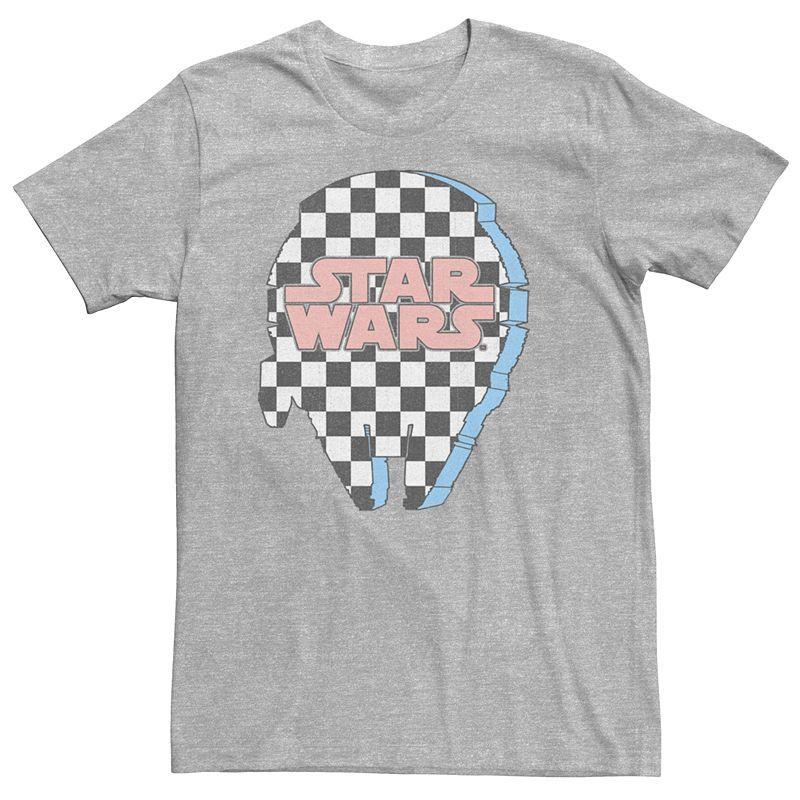 Men's Star Wars Millennium Falcon Checkered Art Fill Tee,  Product Image